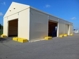 Hala namiotowa z obciążeniem