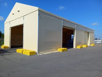 Hala namiotowa z obciążeniem